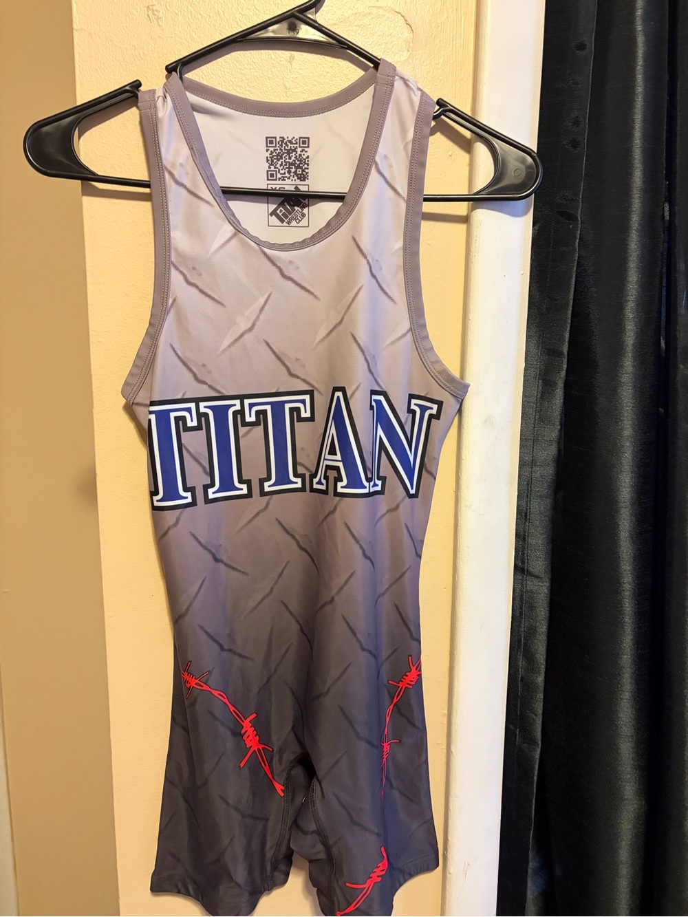 Titan Barb Wire  Wrestling Singlet